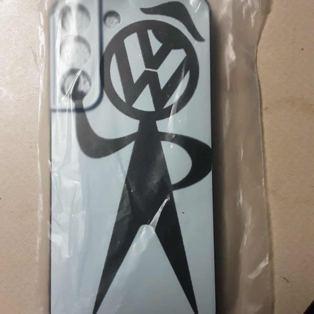 Logo Light Blue & Black Phone Case - Compatible Cell Phone Accessory Samsung Gal